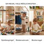 Preview: Montessori Kleiderschrank vielseitig nutzbar als Spielzeug-Regal, Schuhregal und Bücherregal